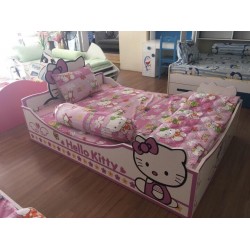 Giường đơn Hello Kitty
