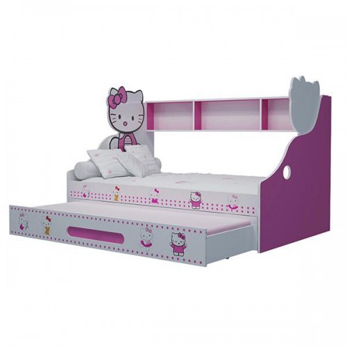 Giường 2 tầng Hello Kitty lùn
